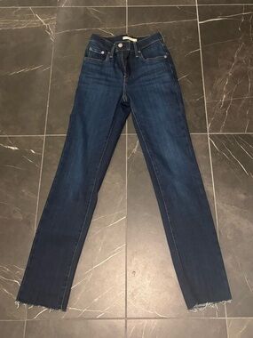 Levi's High Rise Straight Jeans Waist 25 Blue